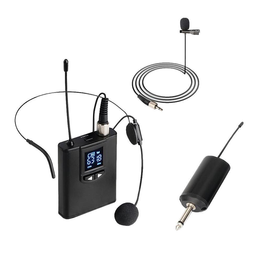 Fifine Head & Lavalier Lapel wireless Microphone set