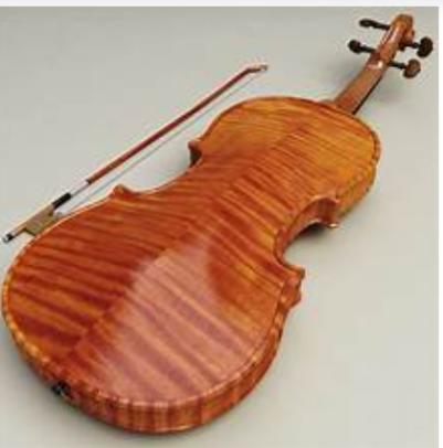 MV014R Flame Acoustic Violin 4/4 Size
