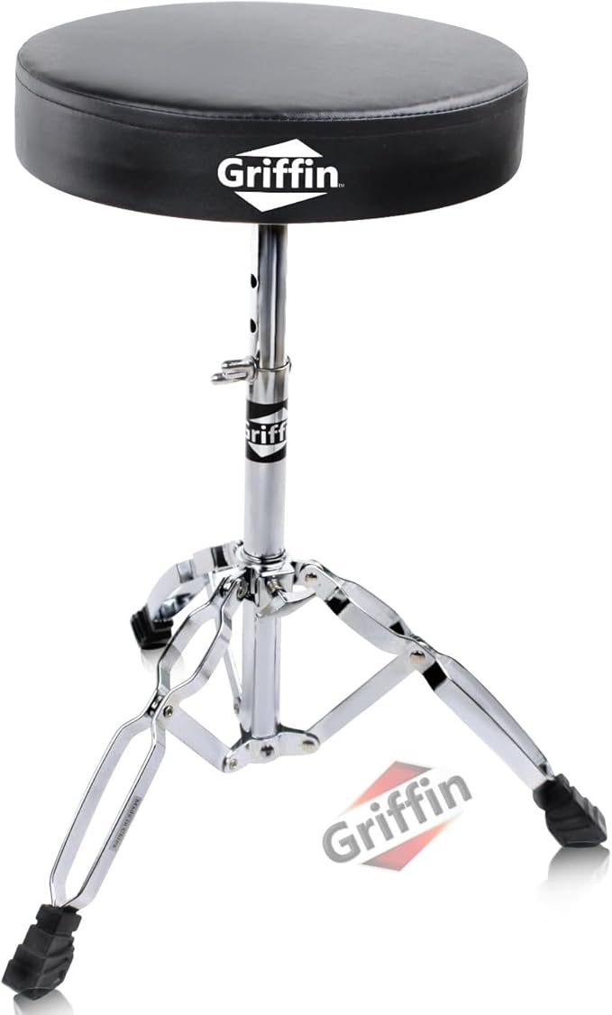 Griffin Padded Drumer Throne- Padded percussion seat
