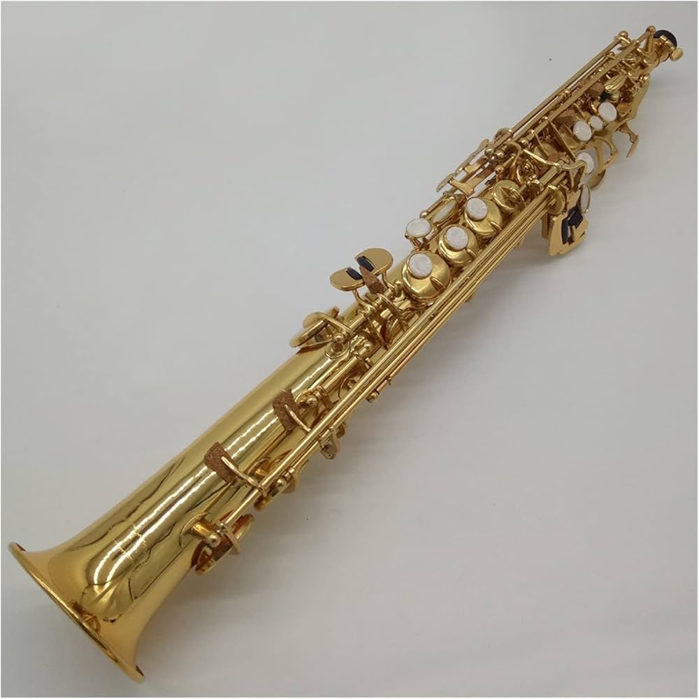 Denet Straight Soprano Saxophone Gold color